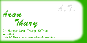 aron thury business card